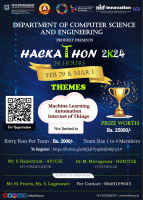 Hackathon'24 Hackathon Poster